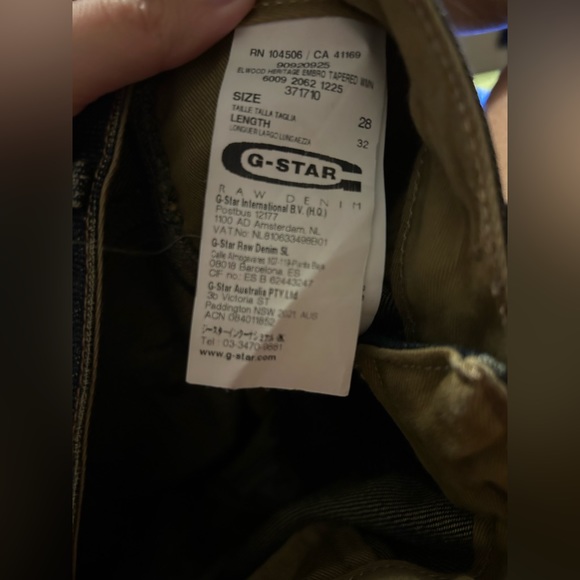 G-Star Raw El Wood Heritage Embro Tapered Jeans - Picture 8 of 12